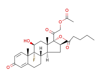 9α-fluoro-11β,17α,21-trihydroxy-16β-methylpregna-1,4-diene-3,20-dione 17-valerate 21-acetate