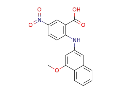 2-[(4-methoxy-2-naphthalenyl)amino]-5-nitro-benzoic acid