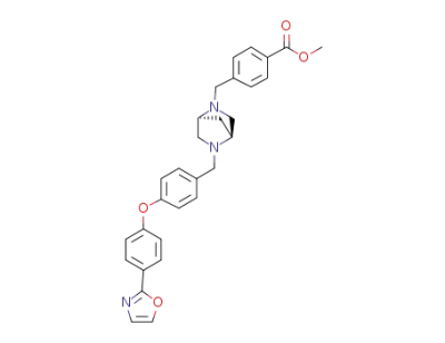 methyl 4-[[(1S,4S)-5-[[4-[4-(2-oxazolyl)phenoxy]phenyl]methyl]-2,5-diazabicyclo[2.2.1]hept-2-yl]methyl]benzoate