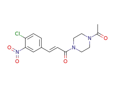 1-chloro-2-nitro-4-((E)-((4-acetylpiperazin-1-yl)carbonyl)ethenyl)benzene