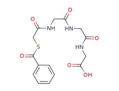 benzoylmercaptoacetylglycylglycylglycine
