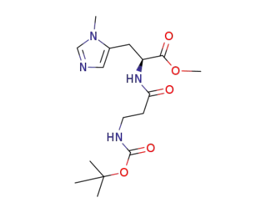 N(α)-(3-((tert-butoxycarbonyl)amino)propylcarbonyl)-N(τ)-methyl-L-histidine methyl ester