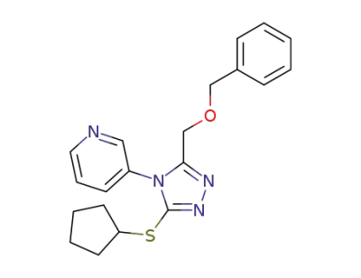 3-(3-benzyloxymethyl-5-cyclopentylsulfanyl[1,2,4]triazol-4-yl)pyridine