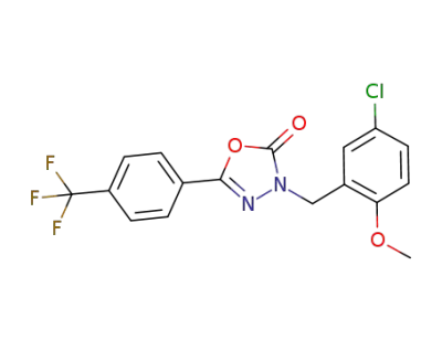 3-[(5-Chloro-2-methoxyphenyl)methyl]-5-[4-(trifluoromethyl)-phenyl]-1,3,4-oxadiazol-2(3H)-one
