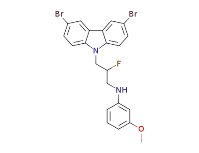 N-(3-(3,6-dibromo-9H-carbazol-9-yl)-2-fluoropropyl)-3-methoxyaniline