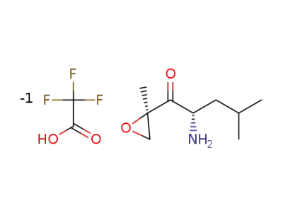 (S)-2-amino-4-methyl-1-((R)-2-methyloxiran-2yl)pentan-1-one trifluoroacetic acid