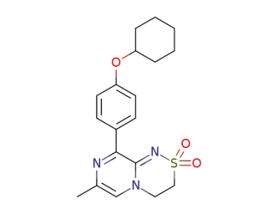 9-[4-(cyclohexyloxy)phenyl]-7-methyl-3,4-dihydropyrazino[2,1-c][1,2,4]thiadiazine 2,2-dioxide