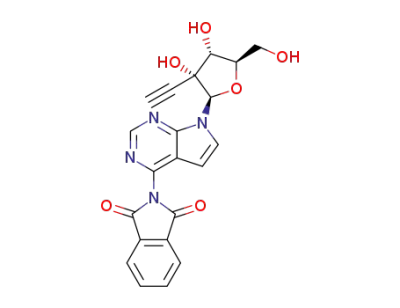 (2R,3R,4R,5R)-2-(4-(isoindole-1,3-dione-2-yl)-pyrrolo[2,3-d]pyrimidin-7-yl)-3-ethynyl-5-hydroxymethyl-tetrahydrofuran-3,4-diol