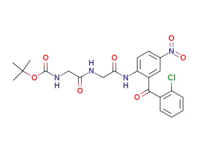 2-(N-t-boc-aminoacetylamino-acetylamino)-5-nitro-2'-chlorobenzophenone