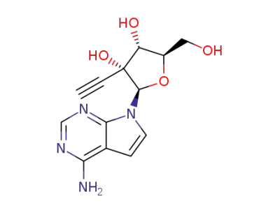 (2R,3R,4R,5R)-2-(4-amino-pyrrolo[2,3-d]pyrimidin-7-yl)-3-ethynyl-5-hydroxymethyl-tetrahydro-furan-3,4-diol