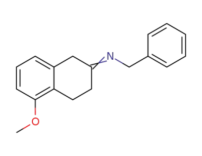 Benzyl-[5-methoxy-3,4-dihydro-1H-naphthalen-(2E)-ylidene]-amine