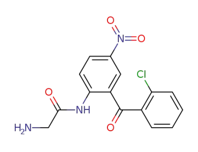 2-aminoacetamido-2'-chloro-5-nitrobenzophenone