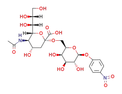 4-nitrophenyl O-(5-acetamido-3,5-dideoxy-α-D-glycero-D-galacto-2-nonulopyranosylonic acid)-(2->6)-β-D-galactopyranoside