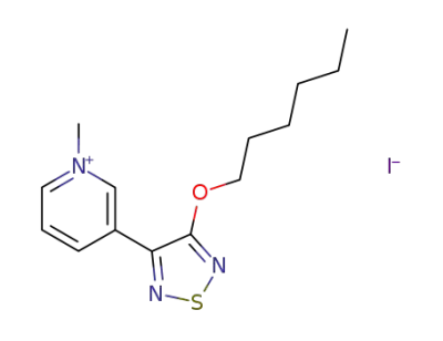 3-(4-hexyloxy-1,2,5-thiadiazol-3-yl)-1-methylpyridinium iodide