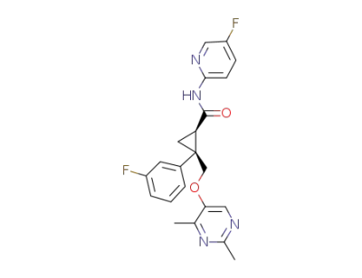(1R,2S)-2-[{(2,4-dimethylpyrimidin-5-yl)oxy}methyl]-2-(3-fluorophenyl)-N-(5-fluoropyridin-2-yl)cyclopropane-1-carboxamide