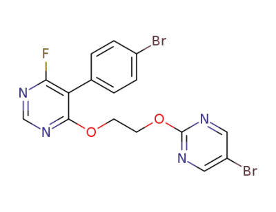 5-(4-bromophenyl)-4-(2-((5-bromopyrimidin-2-yl)oxy)ethoxy)-6-fluoropyrimidine