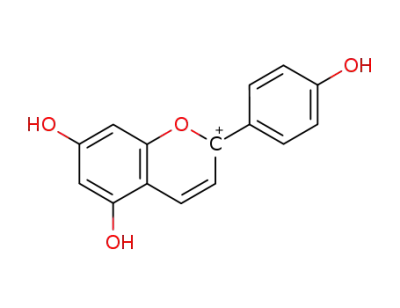 4′,5,7-trihydroxyflavylium chloride